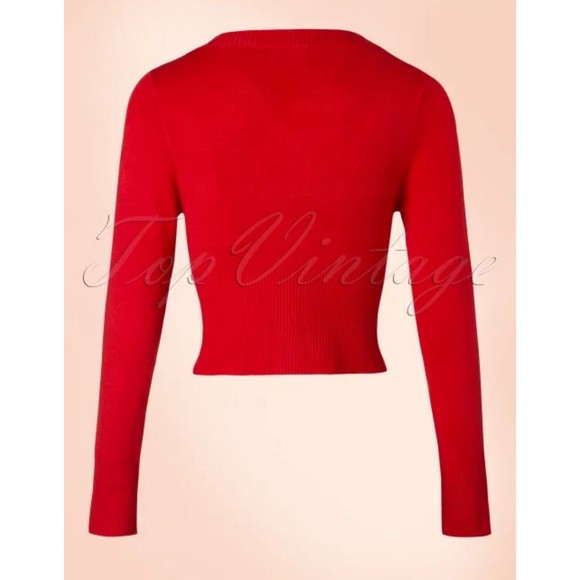 50s Lets Go Dancing Cardigan by Banned Retro - Picture 6 of 9